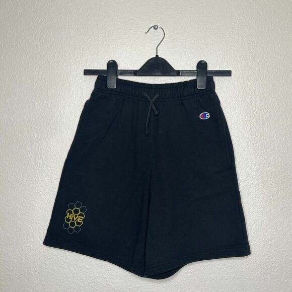 Kids Black Champion Shorts - Picture 1 of 5